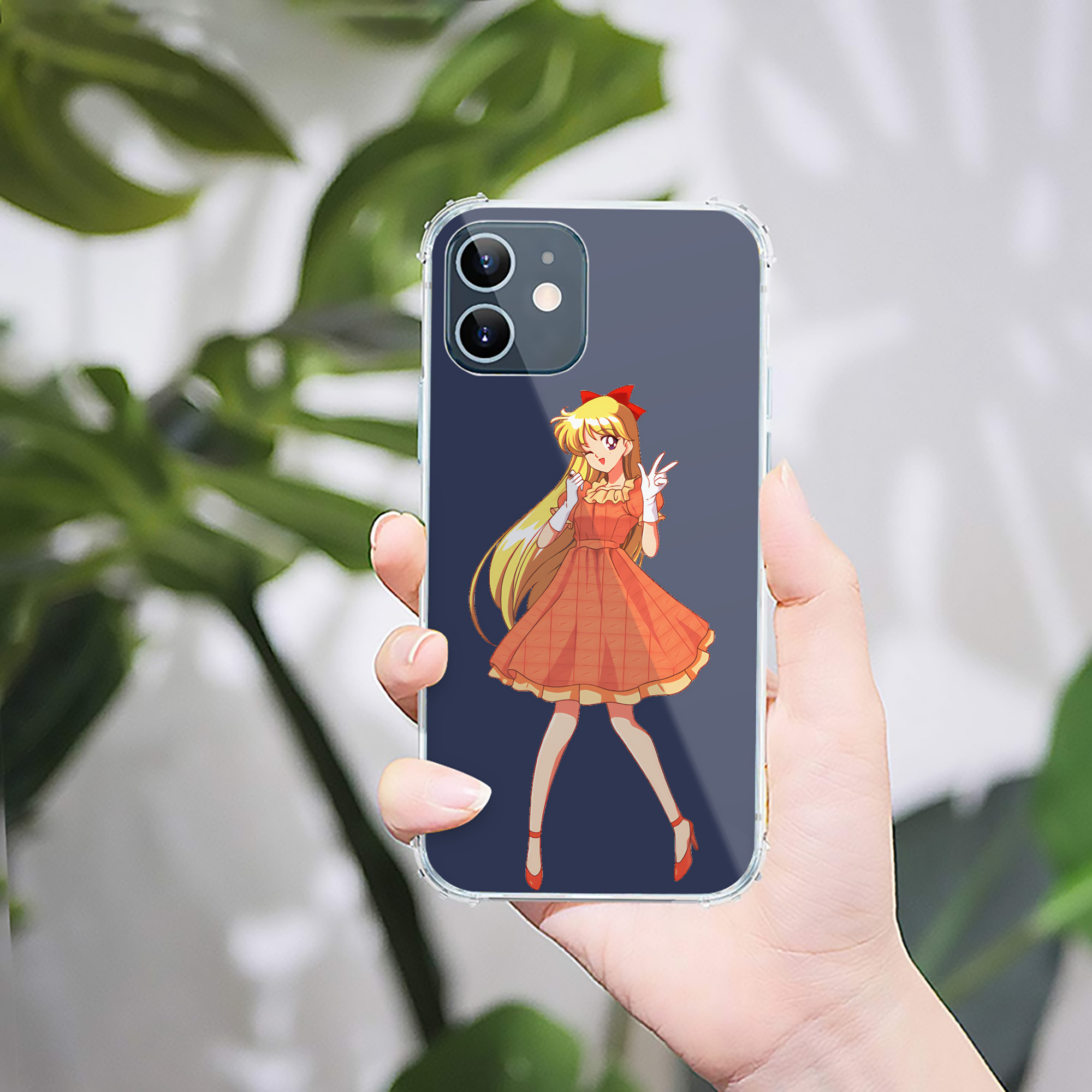 （画像用） 美少女戦士セーラームーン 愛野 美奈子 あいの みなこ Sailor Moon Aino Minako 【iPhone 12シリーズ対応】透明スマホケース（クリアソフトケース）
